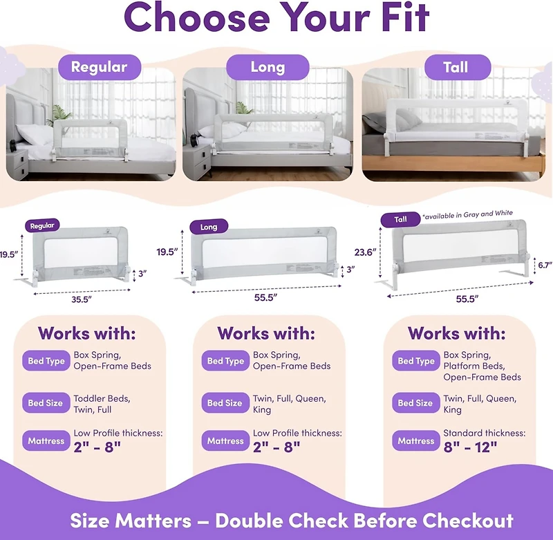 ComfyBumpy Kids Bed Rail