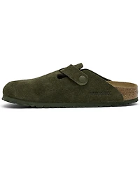 Birkenstock Women's Boston Suede Leather Casual Clogs from Finish Line