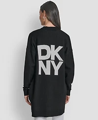 Dkny Women's Long Sleeve Open Front Cardigan