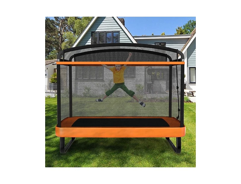 Akiudex Kids 2 in 1 Trampoline with Enclosure and Swing for Indoor and Outdoor Play