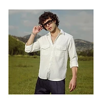 Campus Sutra Crimp-Tactile Utility Shirt