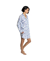 Sant and Abel Women's Skydog Blue Toile Night Shirt