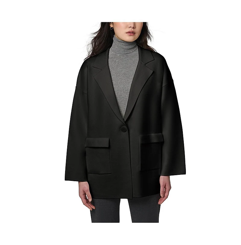 Bernardo Women's Knit Blazer with Patch Pockets