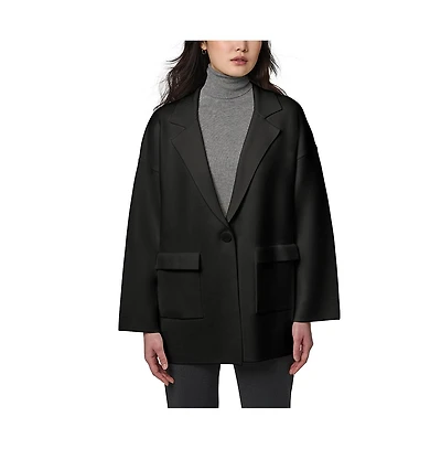Bernardo Women's Knit Blazer with Patch Pockets