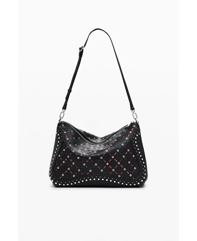 Desigual Women's Medium cut-out faux leather bag