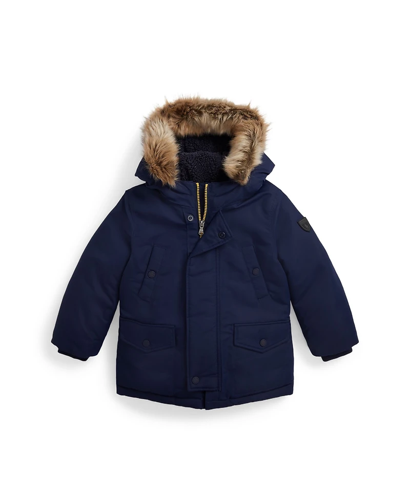 Polo Ralph Lauren Toddler and Little Boys 2-7 Faux-Fur-Trim Down Parka