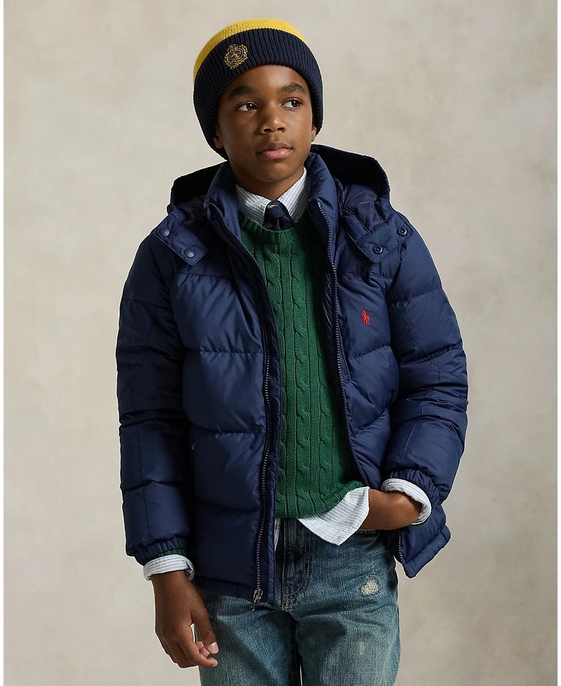 Polo Ralph Lauren Big Boys Ripstop Down Hooded Jacket
