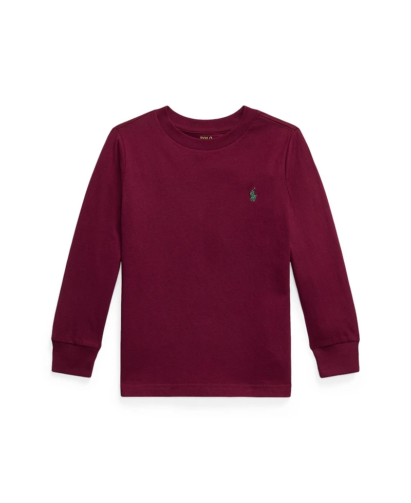 Polo Ralph Lauren Toddler and Little Boys Cotton Jersey Long Sleeve T-Shirt