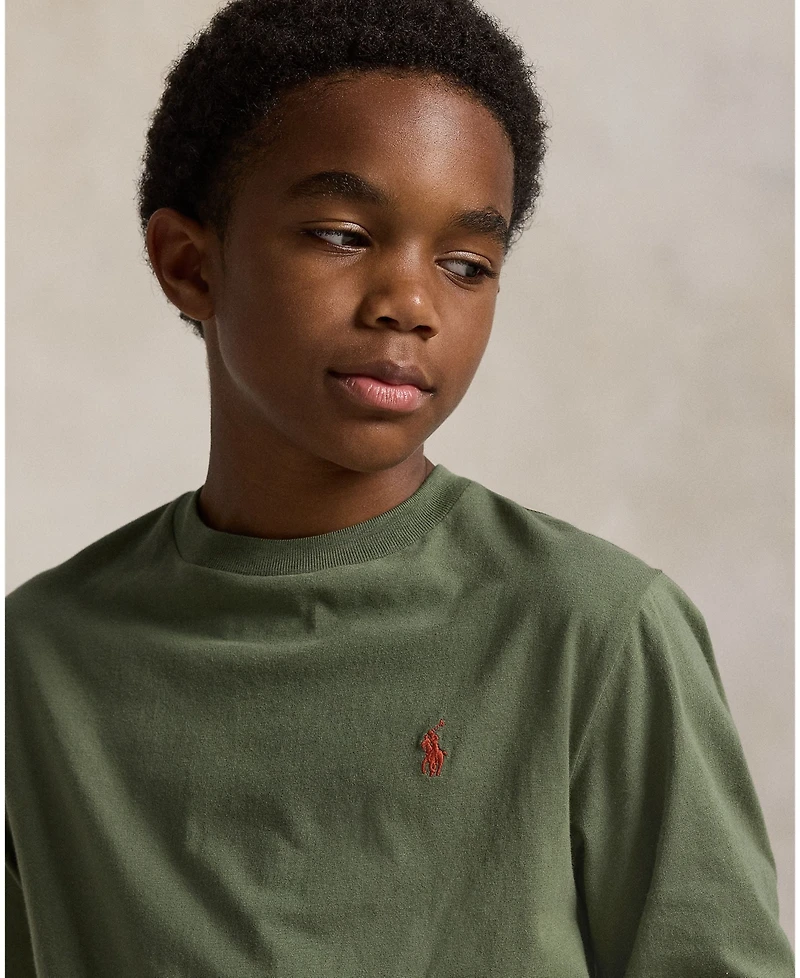 Polo Ralph Lauren Big Boys Cotton Jersey Long Sleeve T-Shirt