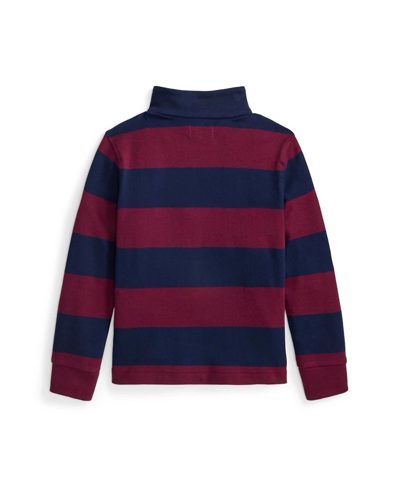 Polo Ralph Lauren Toddler and Little Boys Striped Cotton Interlock Pullover Sweatshirt