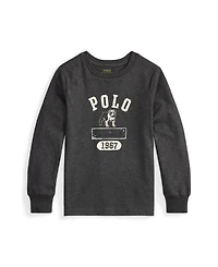 Polo Ralph Lauren Toddler and Little Boys Cotton Jersey Graphic Long Sleeve T-Shirt