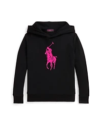 Polo Ralph Lauren Big Boys Pink Pony Fleece Hoodie