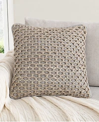 Boho Living Jada Jute Decorative Pillow, 18" x
