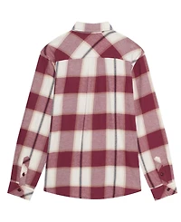 B By Brooks Brothers Big Boys Plaid Long Sleeve Shirt