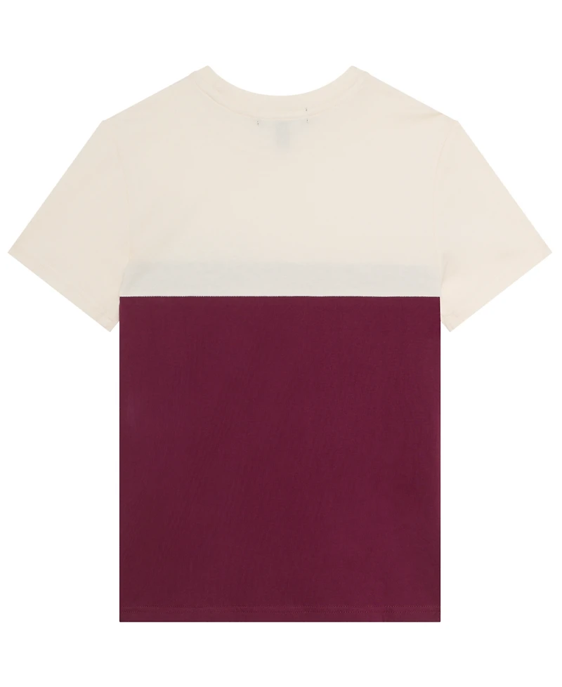 B By Brooks Brothers Big Boys Color Block Pocket Short Sleeve T-Shirt