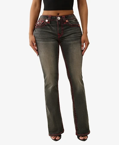 True Religion Women's Becca Super T Bootcut Flap Jeans