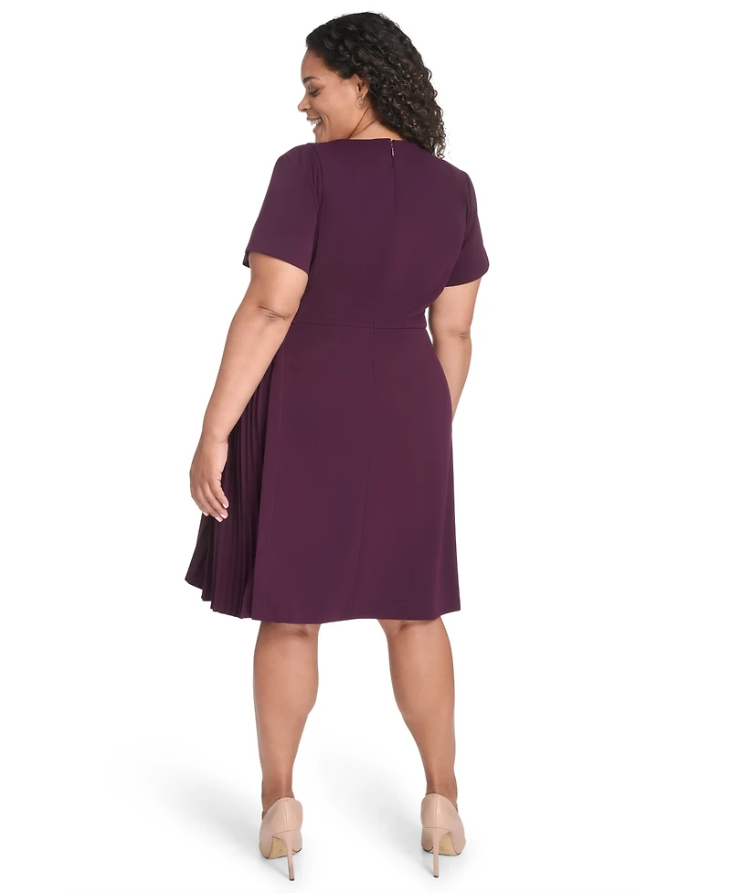 Calvin Klein Plus Short Sleeve Midi Dress
