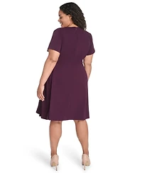 Calvin Klein Plus Short Sleeve Midi Dress