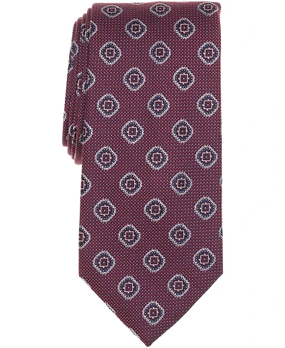 Brooks Brothers Men's Dot Ground Medallion Tie