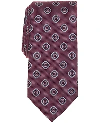 Brooks Brothers Men's Dot Ground Medallion Tie