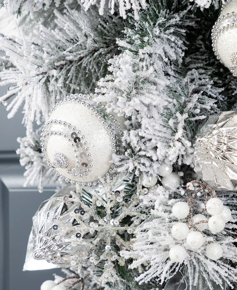 Glitzhome 30" Christmas Ornament and Berry Teardrop