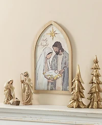 Glitzhome 19.75" Wooden Nativity Scene Wall Decor