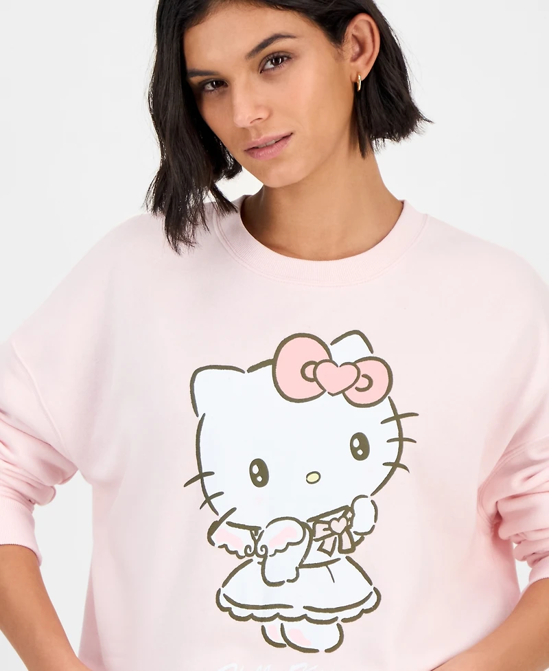 Grayson Threads, The Label Juniors' Hello Kitty Angel Fleece Sweatshirt
