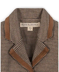 Hope & Henry Little and Big Girls' Organic Brushed Cotton Dress Blazer