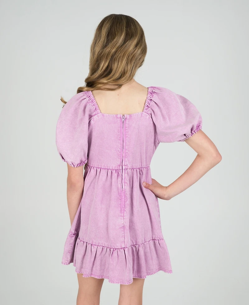 Rare Editions Big Girls Denim Dress