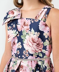 Rare Editions Big Girls Asymmetrical Mikado Social Dress