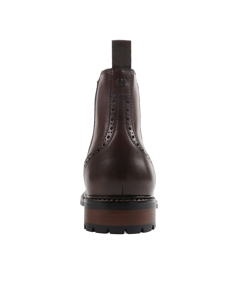 Bar Iii Men's Hughgo Leather Pull-On Block Heel Boots, Macy's Exclusive