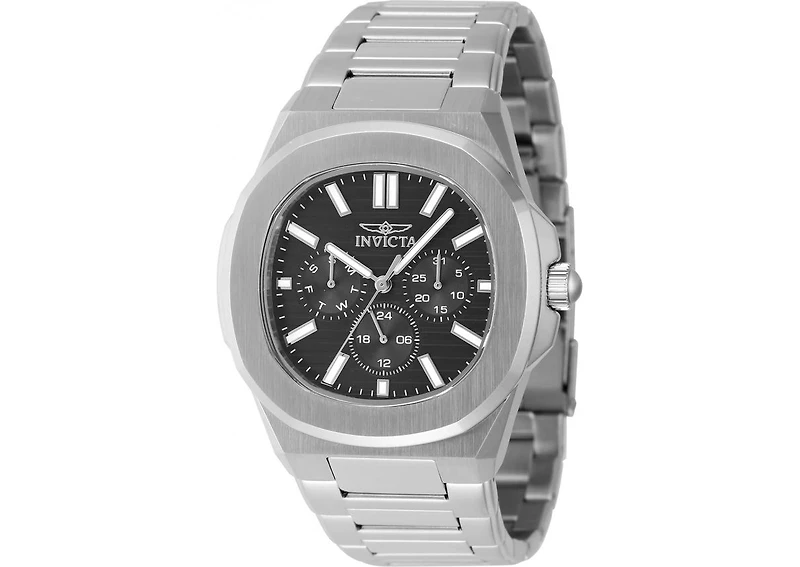 Invicta Men's 48325 Speedway Quartz 3 Hand Black Dial Watch