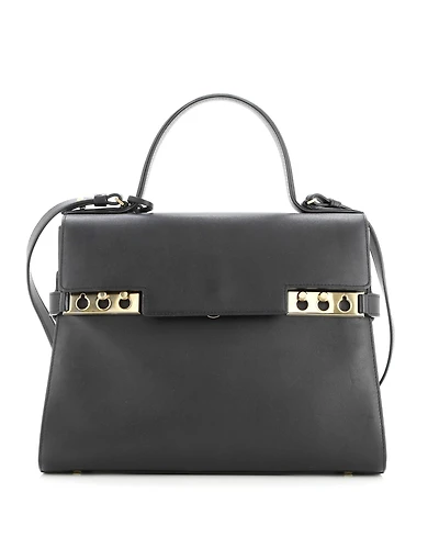 Pre-Owned Delvaux Gm Tempete Top Handle Bag Leather