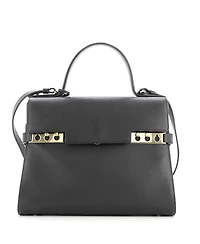 Pre-Owned Delvaux Gm Tempete Top Handle Bag Leather