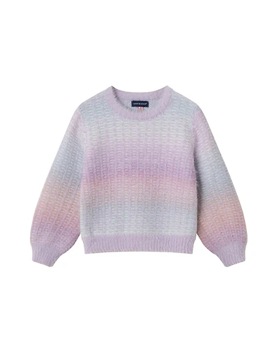 Andy & Evan Toddler/Child Girls Ombre Eyelash Sweater
