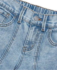 Lands' End Girls Denim Cargo Wide Leg Jeans