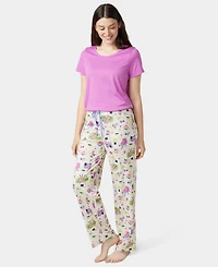 Hue Women's Lounging Flamingos Long Pajama Pants