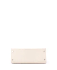 Pre-Owned Hermes Kelly 28 Handbag Light Epsom with Palladium Hardware