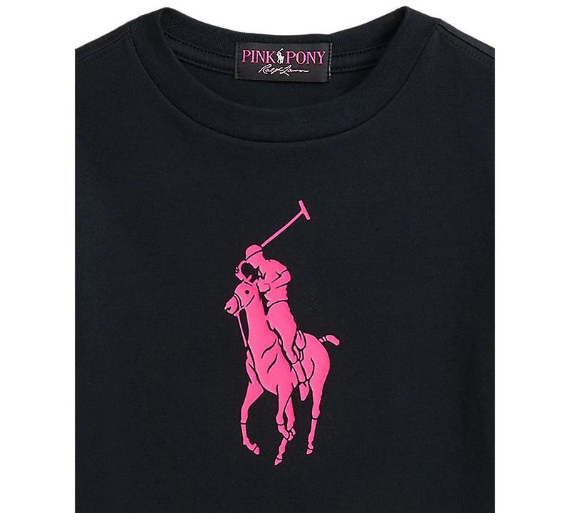 Polo Ralph Lauren Toddler and Little Boys Pink Pony Cotton Jersey Tee