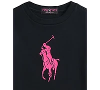 Polo Ralph Lauren Toddler and Little Boys Pink Pony Cotton Jersey Tee