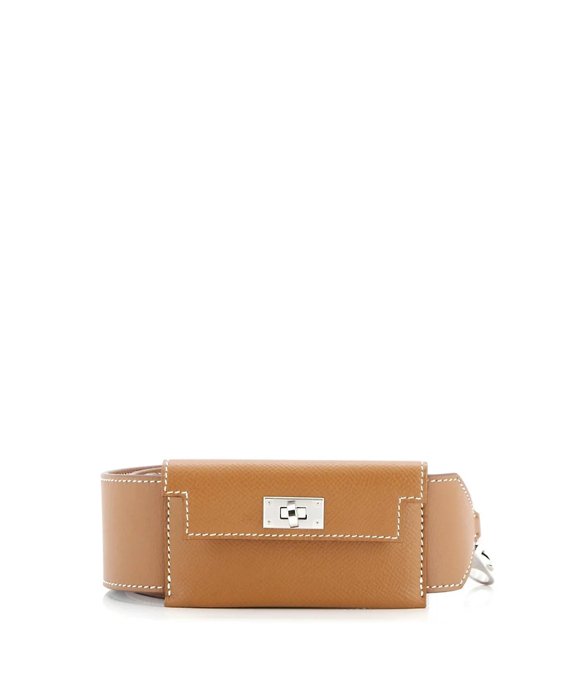 Pre-Owned Hermes Kelly Pocket Bag Shoulder Strap Swift and Epsom