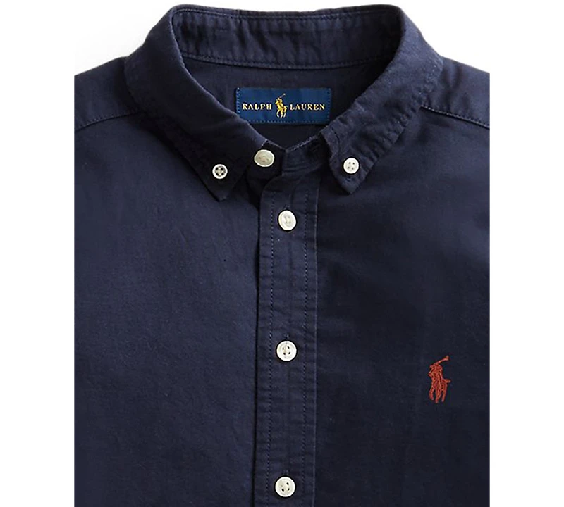 Polo Ralph Lauren Big Boys Garment-Dyed Cotton Oxford Shirt