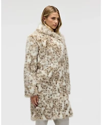Nvlt Women's Lynx Faux Fur Coat