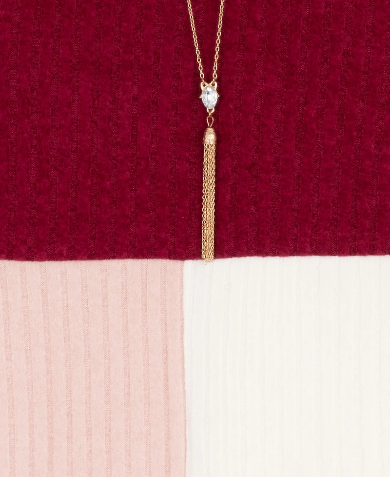 Rare Editions Big Girls Long sleeve Dress with Necklace