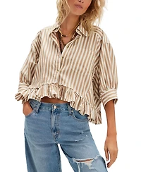 Free People Women's Bailey Striped Shirt