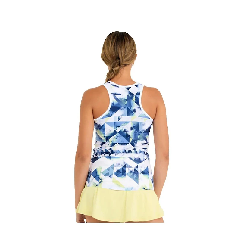 Sofibella Kaleidoscope 25 Inch Racerback Womens Tennis Tank