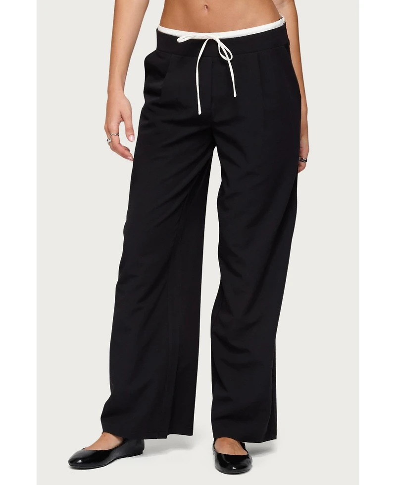 Edikted Women's Peekaboo Drawstring Pants