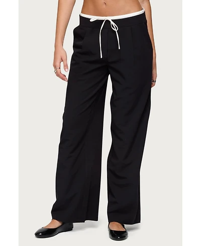 Edikted Women's Peekaboo Drawstring Pants
