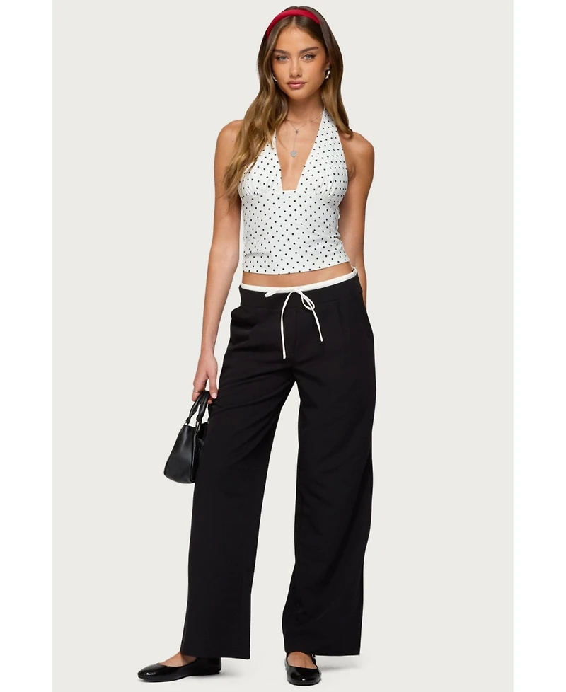 Edikted Women's Peekaboo Drawstring Pants