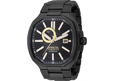 Invicta Men's 45578 Reserve Automatic Multifunction Black Dial Watch